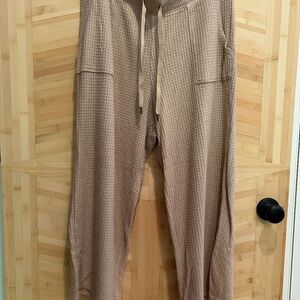 NWOT J.Crew Waffle Pant Wide Leg Size Large Wide Leg